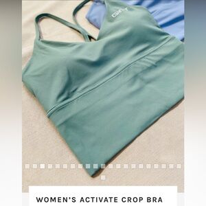 Women's Activate Crop Bra - Green